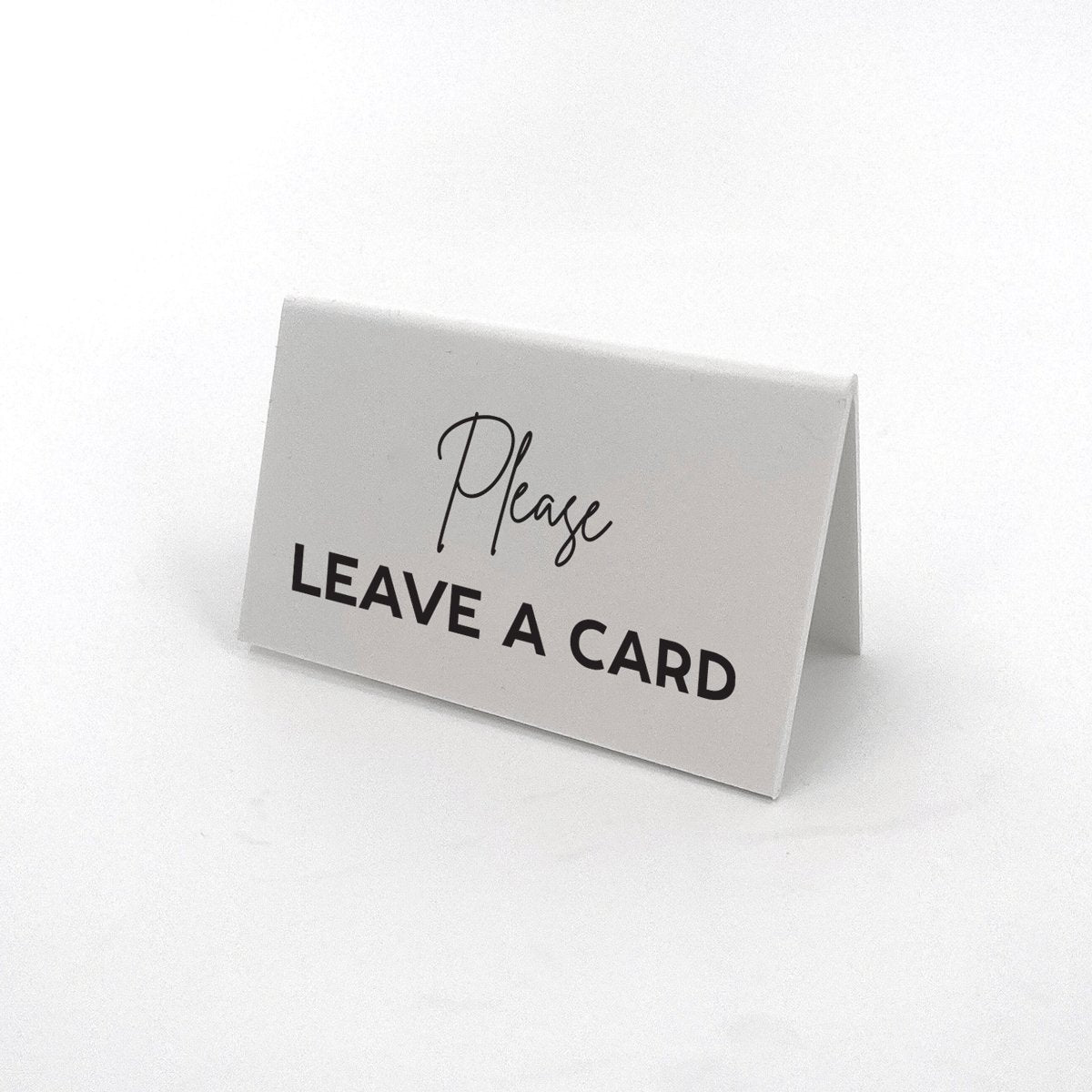 Please Leave A Card - White (2x4) - All Things Real Estate