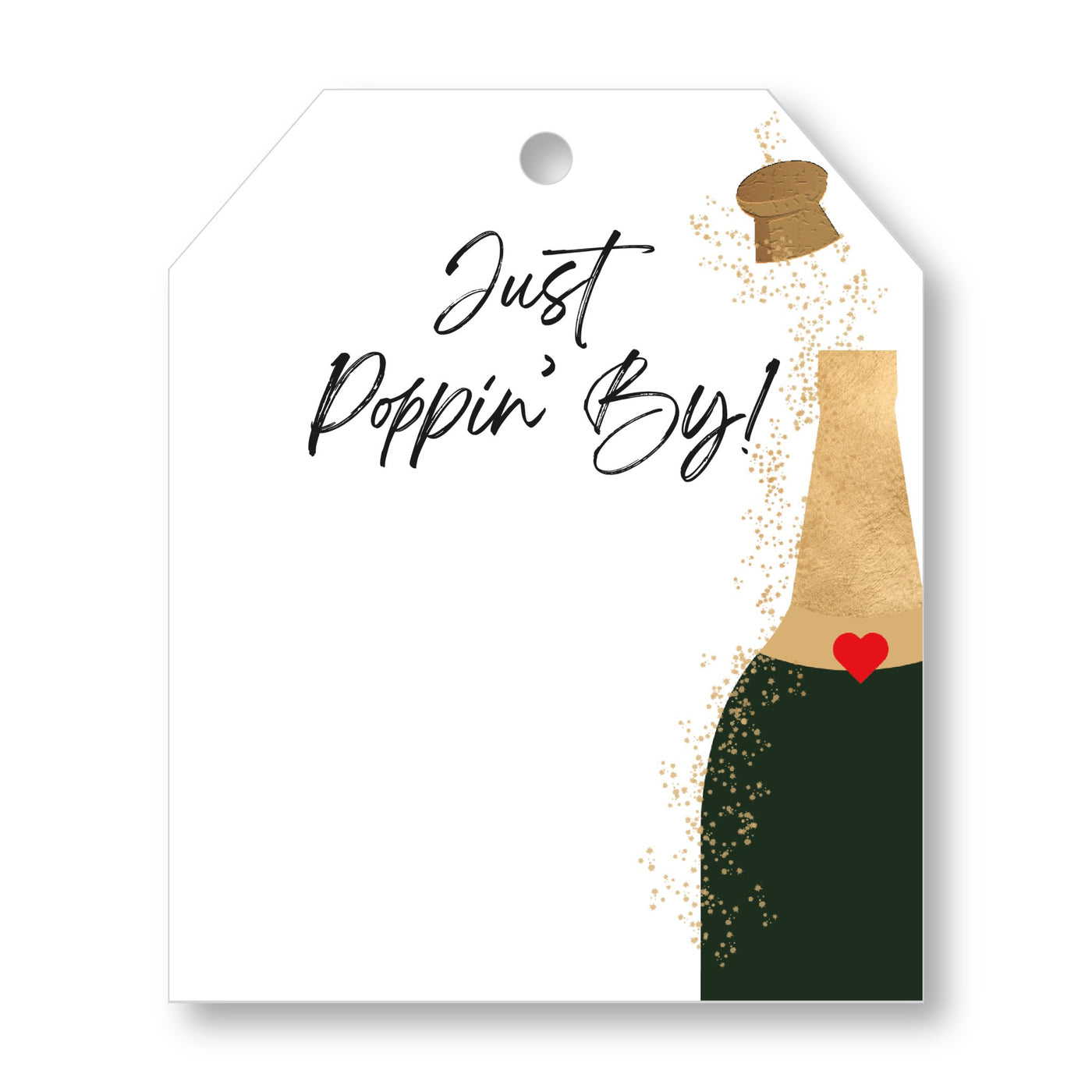 Pop-By Gift Tags - Just Poppin' By - Bottle - All Things Real Estate