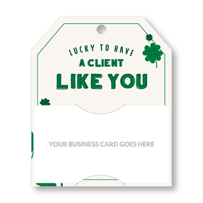 Pop-By Gift Tags - St. Patrick's Day - Lucky in White - All Things Real Estate