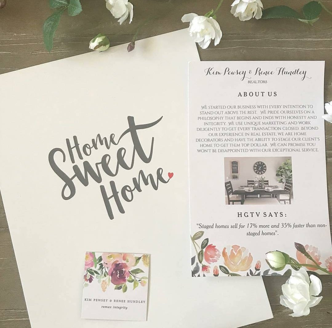 Presentation Folder - Home Sweet Home (with heart) - All Things Real Estate