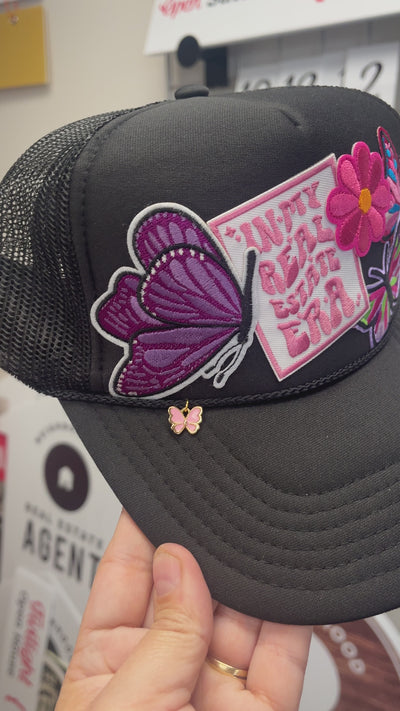 Patch Foam Trucker Hat  - In my Real Estate Era - Butterflies - Flower - Butterfly Charm