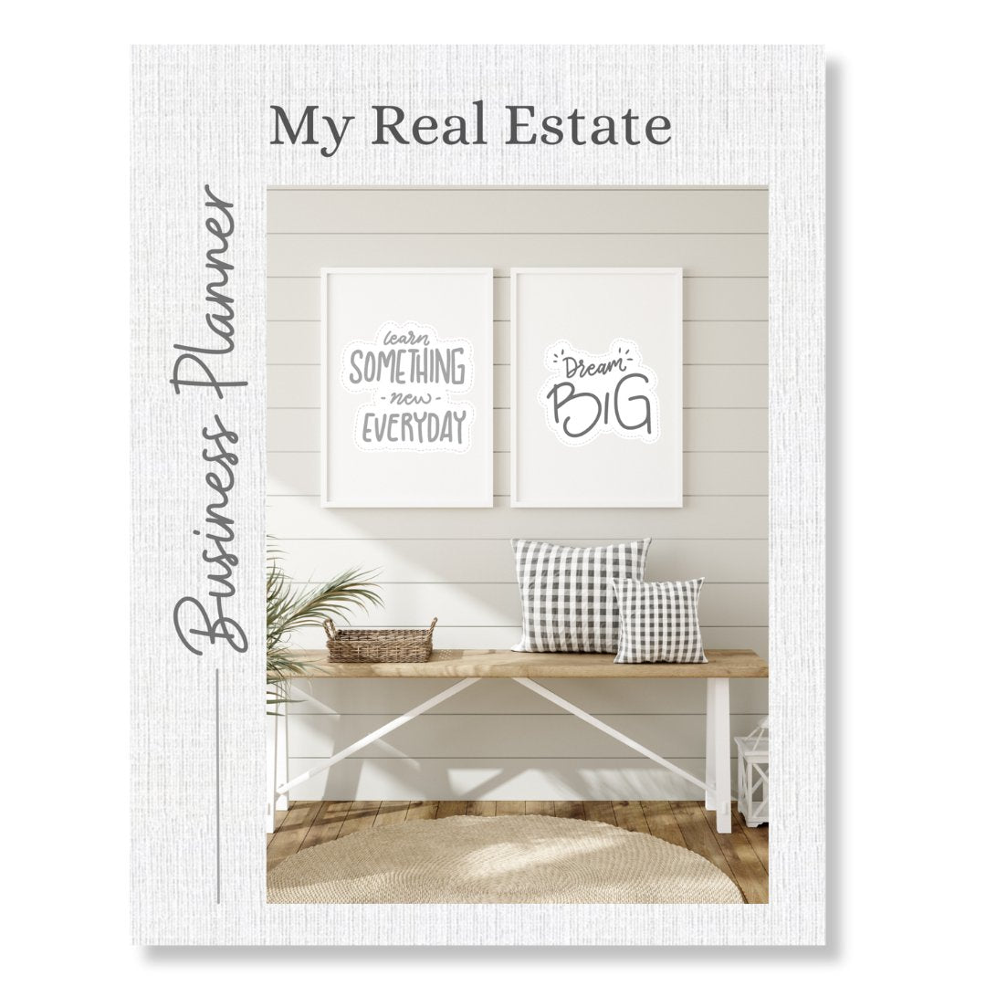 Real Estate Business Planner - Canva Template & Printable - All Things Real Estate