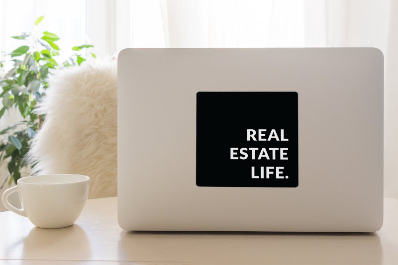 Real Estate Life.™ - Black Decal - All Things Real Estate