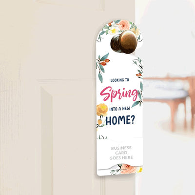 Seasonal Door Hanger - Looking to Spring into a New Home? - All Things Real Estate