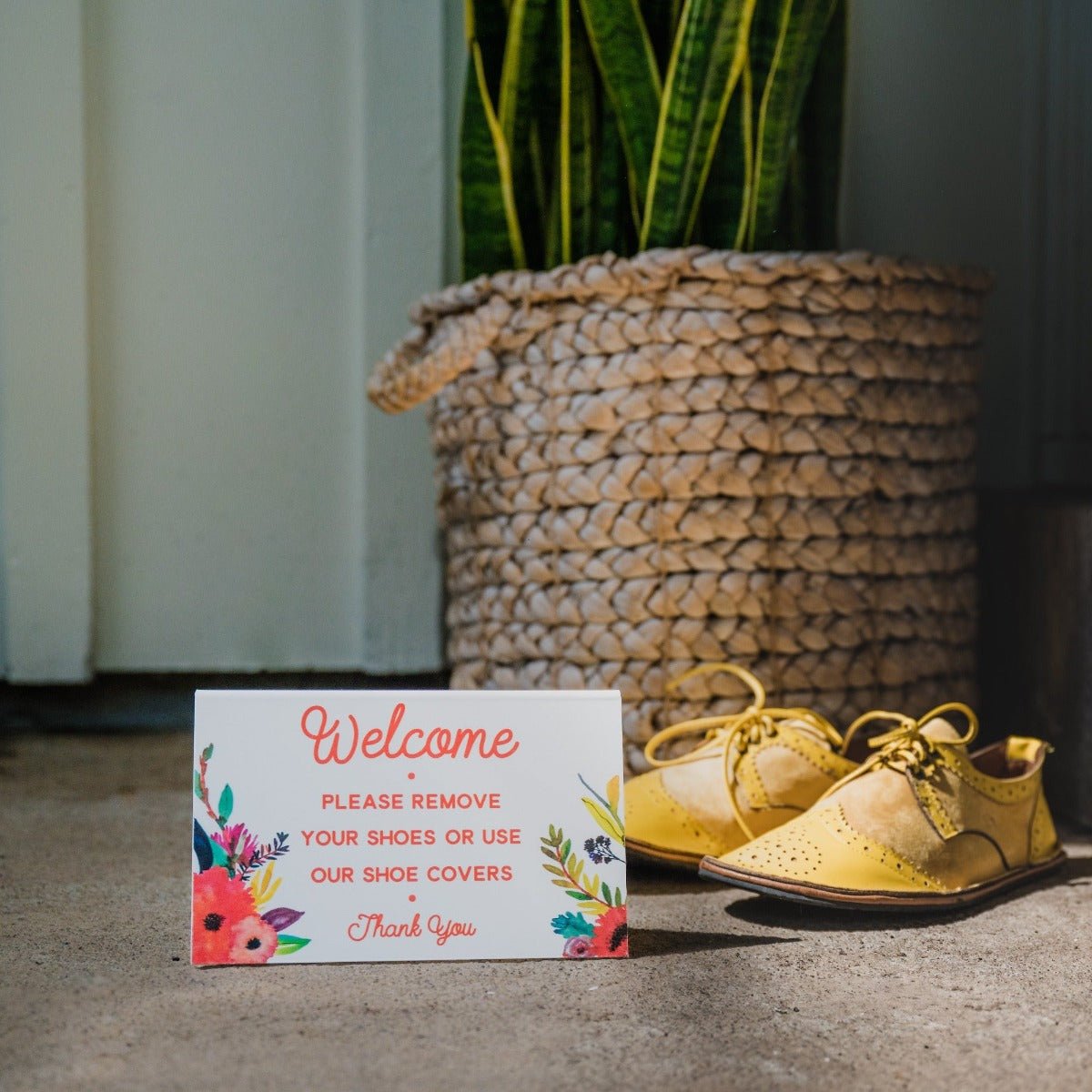 Shoe Sign - Floral - All Things Real Estate
