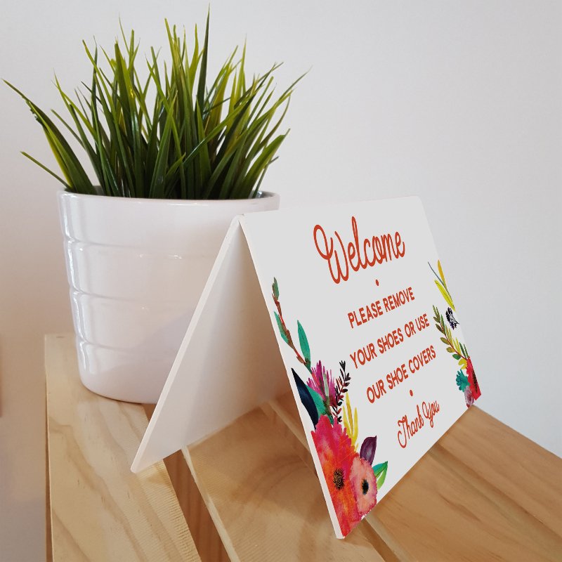 Shoe Sign - Floral - All Things Real Estate