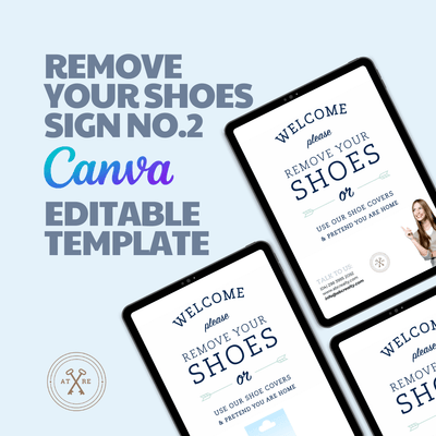 Shoe Sign No.2 - Canva Editable Template - All Things Real Estate