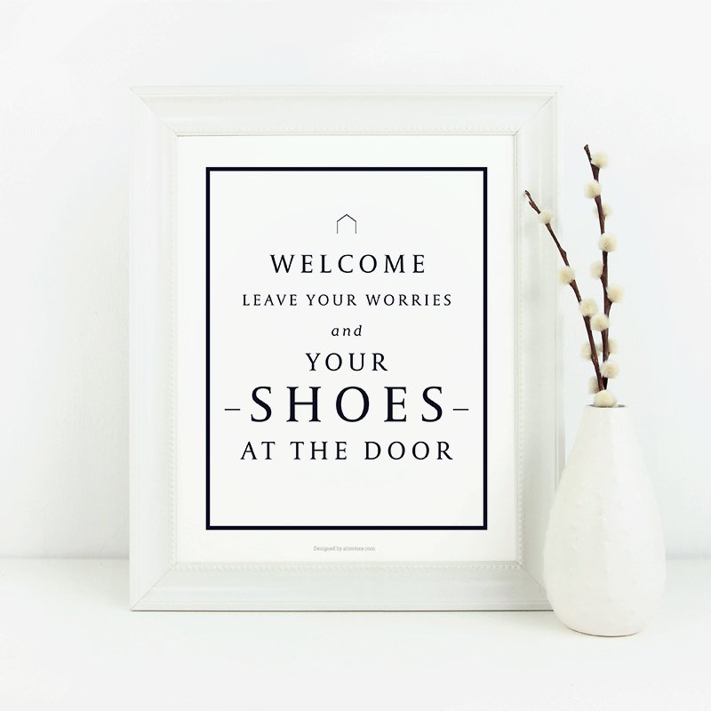 Shoe Sign No.4 - Downloadable - All Things Real Estate