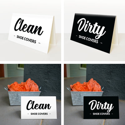 Shoe Sign Set - Clean & Dirty - All Things Real Estate