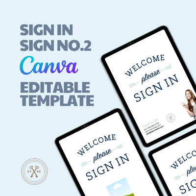 Sign In Sign No.2 - Canva Editable Template - All Things Real Estate