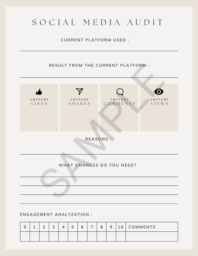 Social Media Planner - Canva Template & Printable - All Things Real Estate