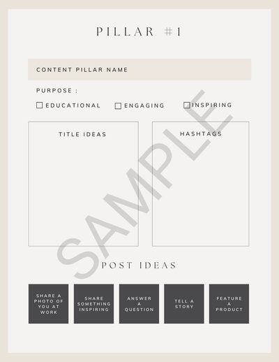 Social Media Planner - Canva Template & Printable - All Things Real Estate