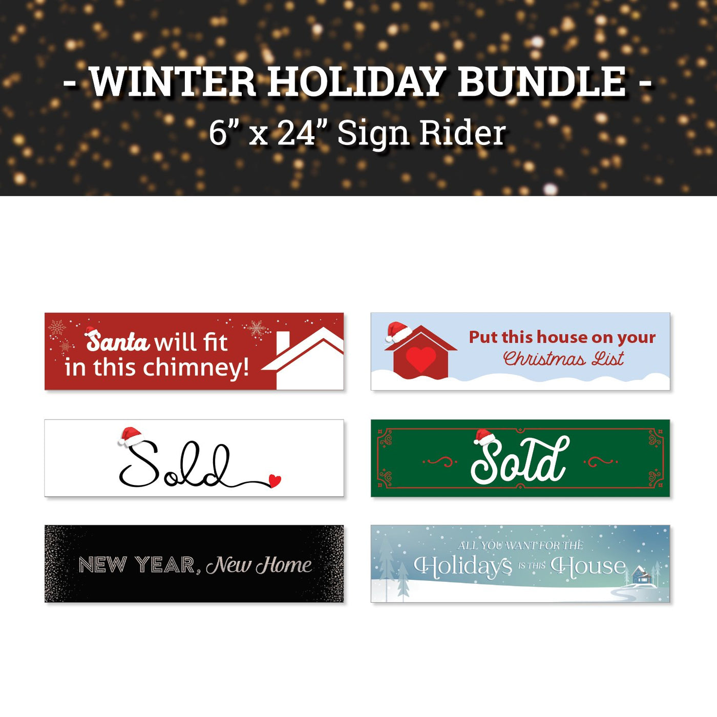 Winter Holiday Rider Bundle - All Things Real Estate