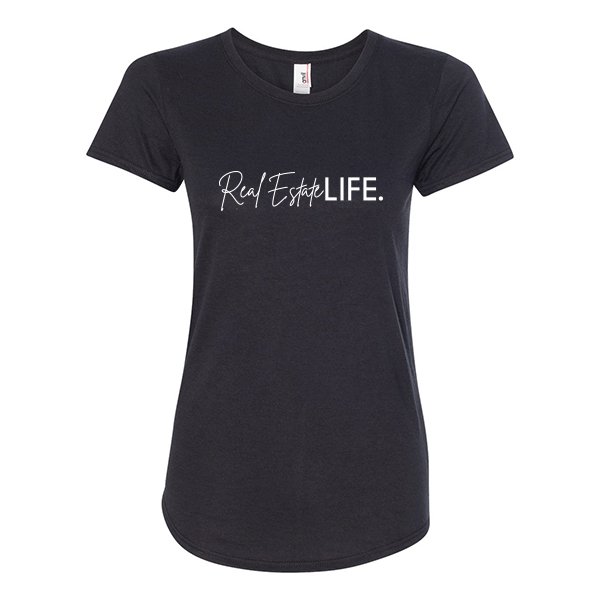 Women's Scoopneck - Real Estate Life.™ - Script & Bold - All Things Real Estate