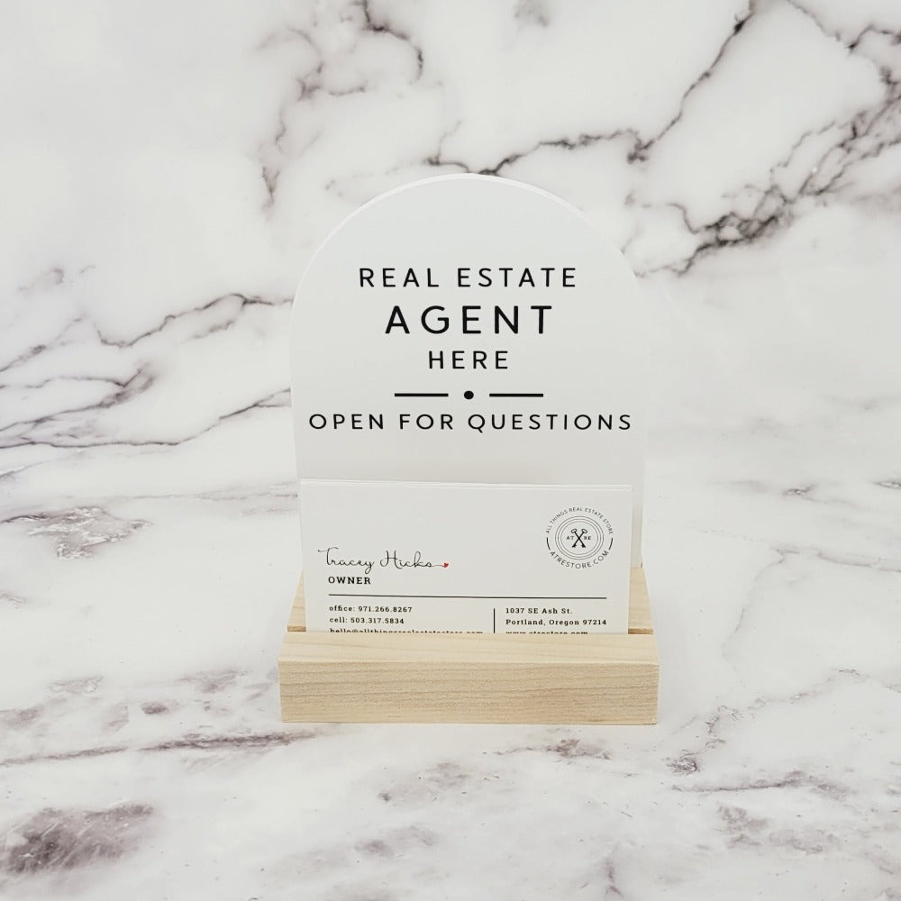 Arched Agent 4x5 Sign No.3