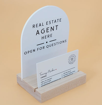 Arched Agent 4x5 Sign No.3