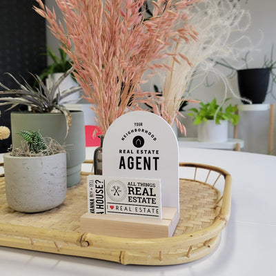 Arched Agent 4x5 Sign No.1