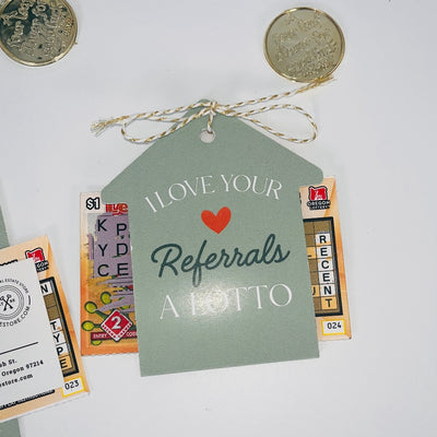 Lottery Ticket Holder - I love your Referrals a Lotto