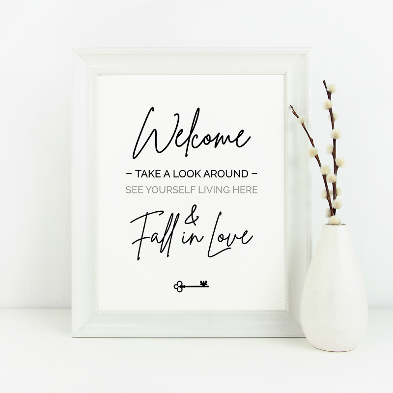 Listing Welcome Sign No.4 - Downloadable
