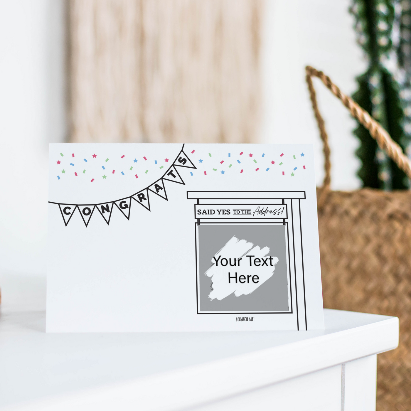 Scratch-Off Celebration Cards - Said Yes to the Address