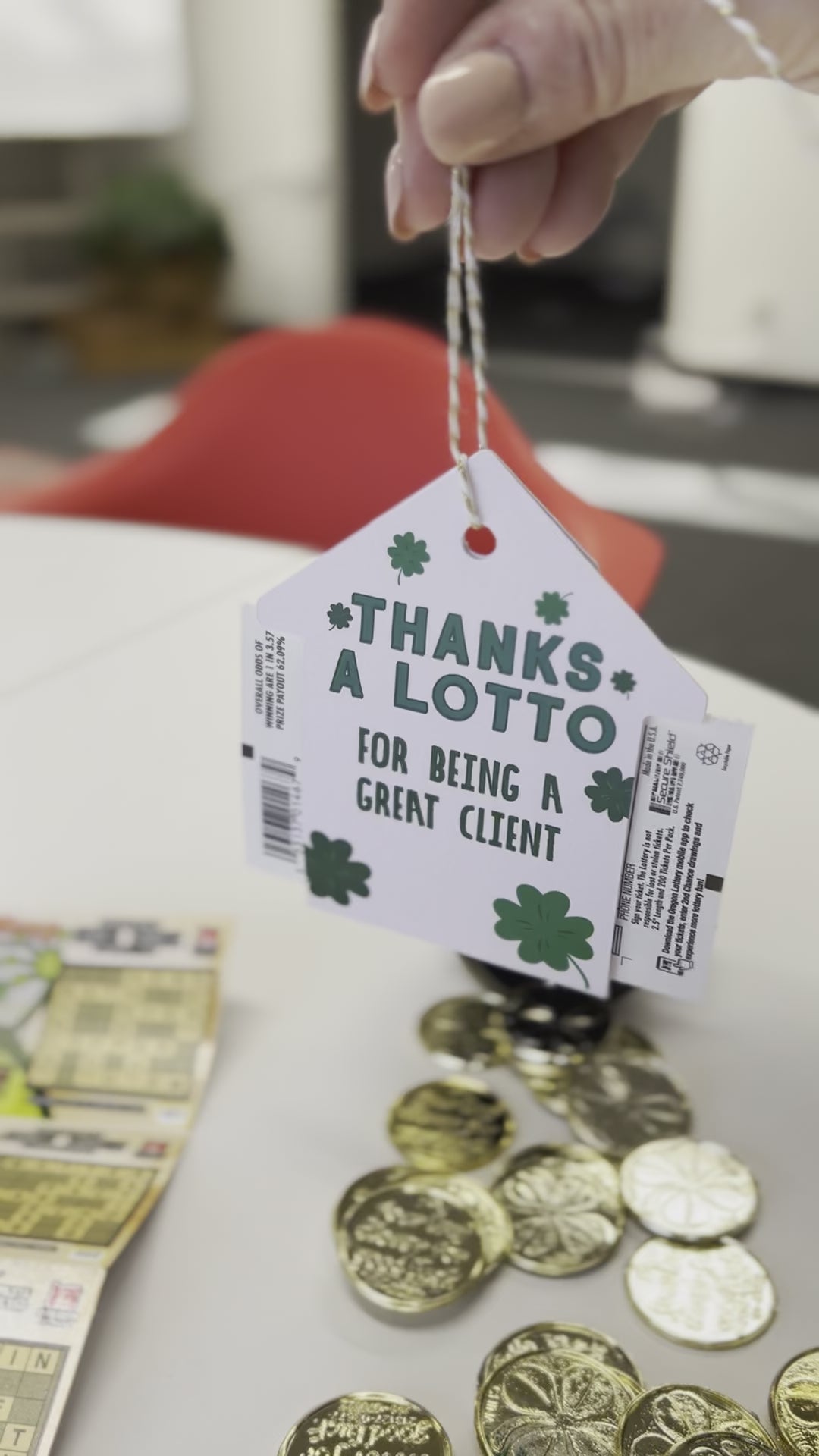 Lottery Ticket Holder - St. Patrick's Day - Thanks a Lotto