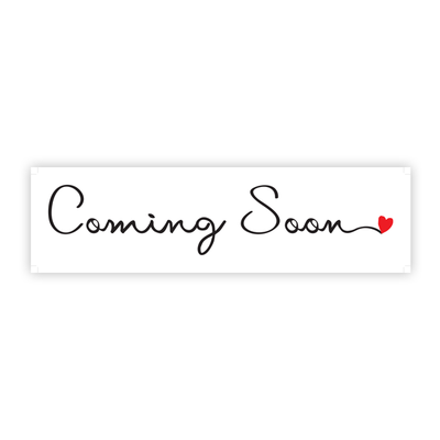 Coming Soon - Cursive Heart from All Things Real Estate Store