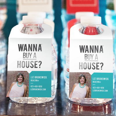 Custom Bottle Tags from All Things Real Estate Store