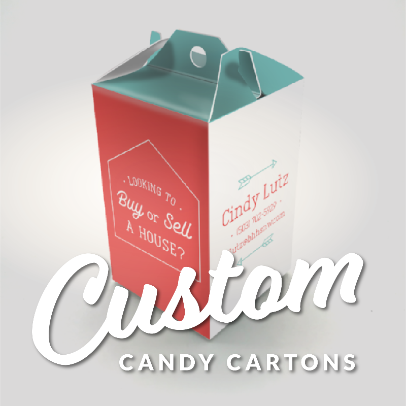 Custom Candy Cartons from All Things Real Estate Store