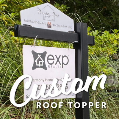 Custom Roof Shape Topper from All Things Real Estate Store