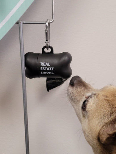 Dog Bone Poo Bag Dispenser from All Things Real Estate Store
