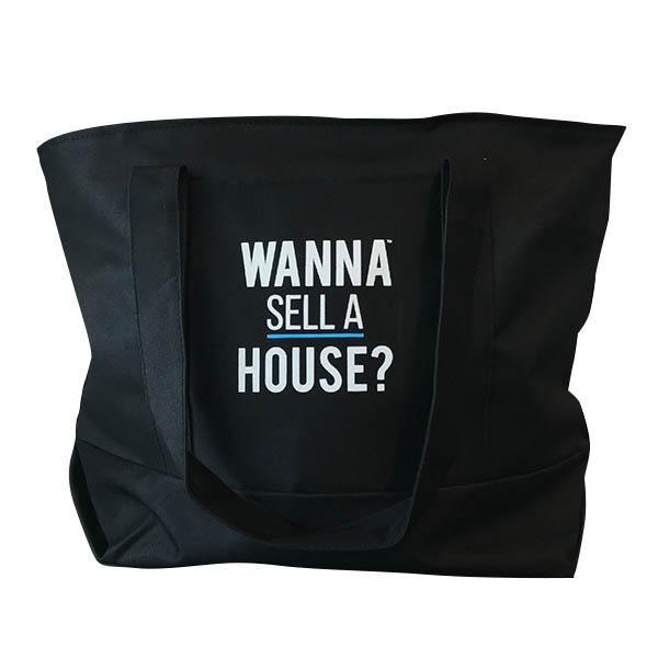 Double Sided Tote - Wanna Buy a House?™ AND Wanna Sell a House?™ from All Things Real Estate Store