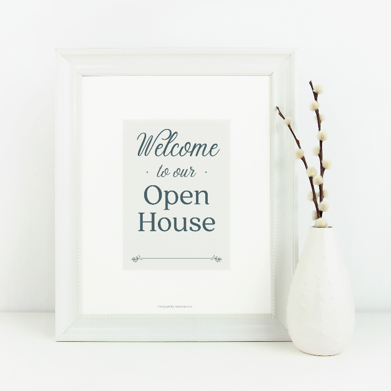 Open House Welcome Sign No.4 - Downloadable