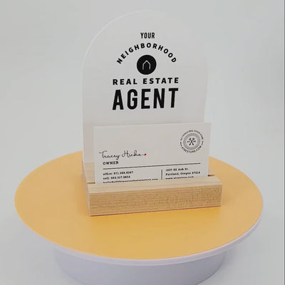 Arched Agent 4x5 Sign No.1