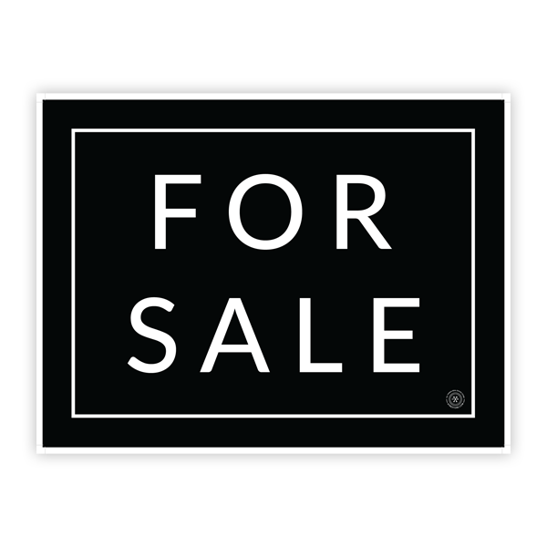 For Sale - Minimal- Yard Sign from All Things Real Estate Store