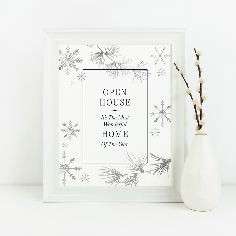 Holiday Open House No. 1 - Downloadable from All Things Real Estate Store