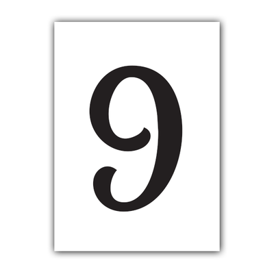 Numbers - Sticker from All Things Real Estate Store
