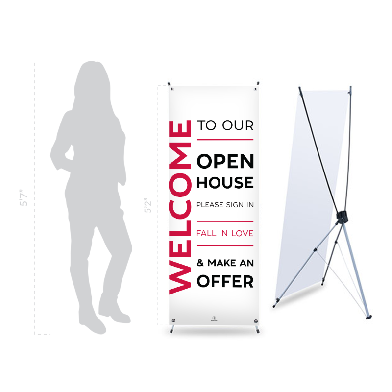 Open House Banner No. 2 - With Stand from All Things Real Estate Store