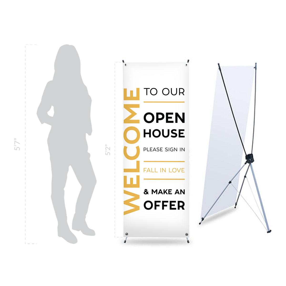 Open House Banner No. 3 - With Stand from All Things Real Estate Store