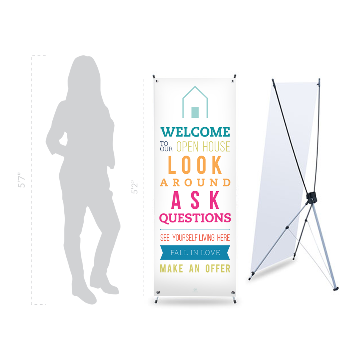 Open House Banner No. 4 - With Stand from All Things Real Estate Store
