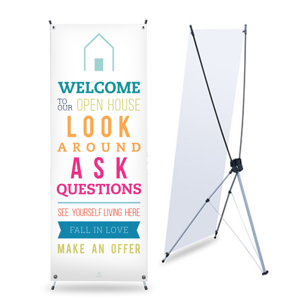 Open House Banner No. 4 - With Stand from All Things Real Estate Store