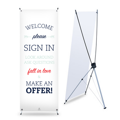 Open House Banner No. 5 - With Stand from All Things Real Estate Store