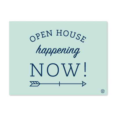 Open House Now - Mint - Yard Sign from All Things Real Estate Store