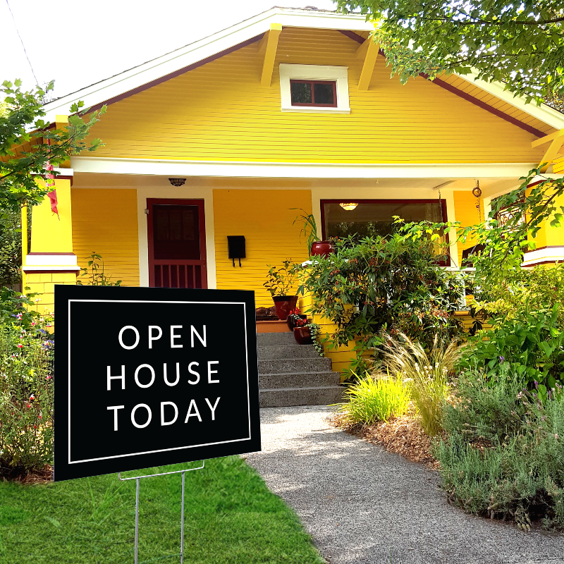 Open House Today - Minimal - Yard Sign from All Things Real Estate Store