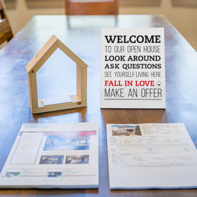Open House Welcome Sign - No.1 from All Things Real Estate Store