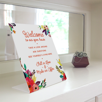 Open House Welcome Sign - No.7 from All Things Real Estate Store