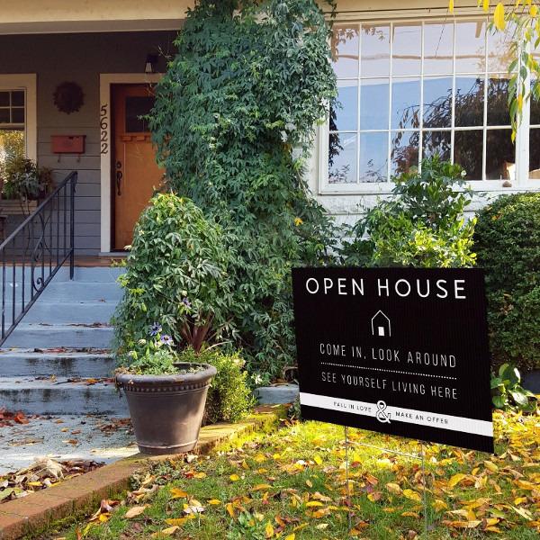 Open House Welcome Yard Sign No.6 from All Things Real Estate Store