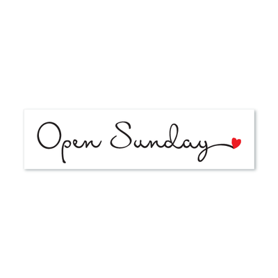 Open Sunday - Cursive from All Things Real Estate Store
