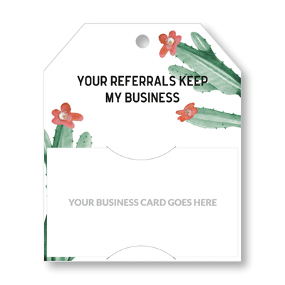 Pop-By Gift Tags - Your Referrals Keep my Business Blooming from All Things Real Estate Store