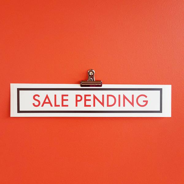Sale Pending - Box (sticker) from All Things Real Estate Store