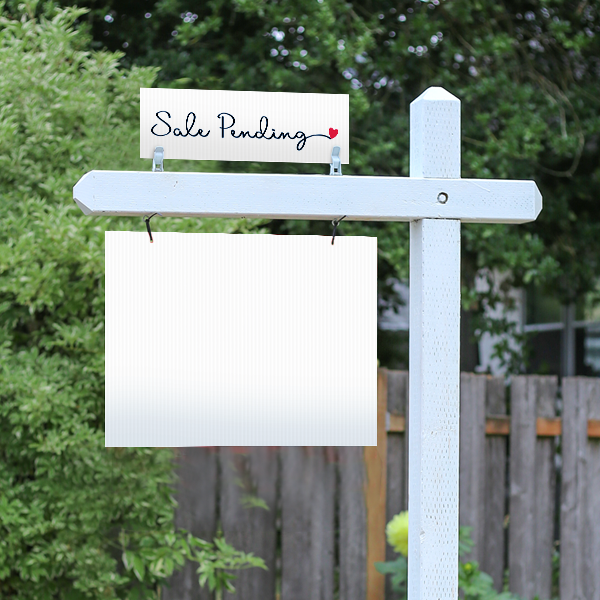 Sale Pending - Cursive 6x18 from All Things Real Estate Store